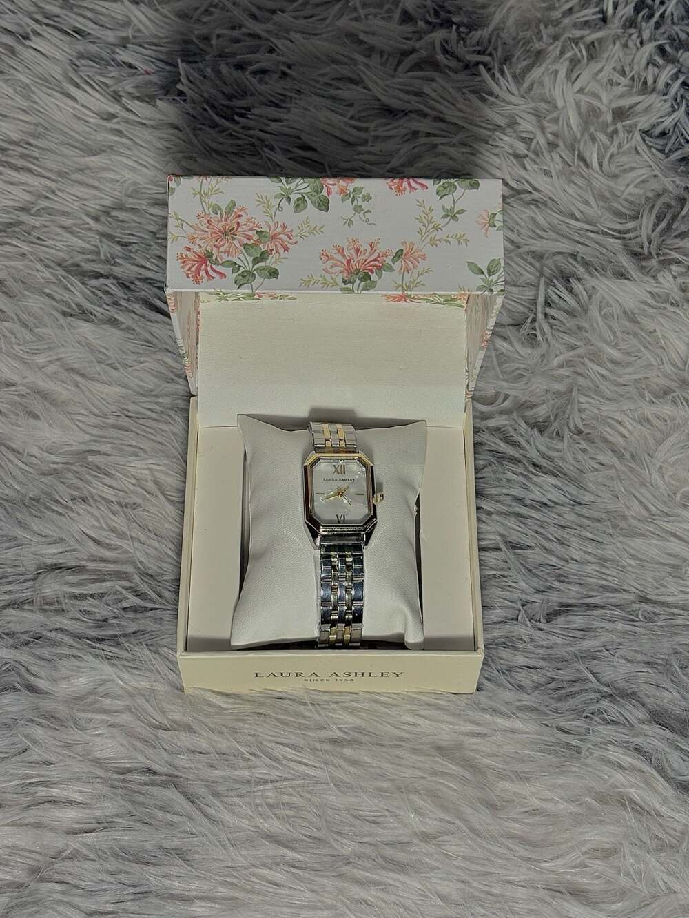 Laura Ashley Women's Two-Tone Octagonal Case Analog Watch